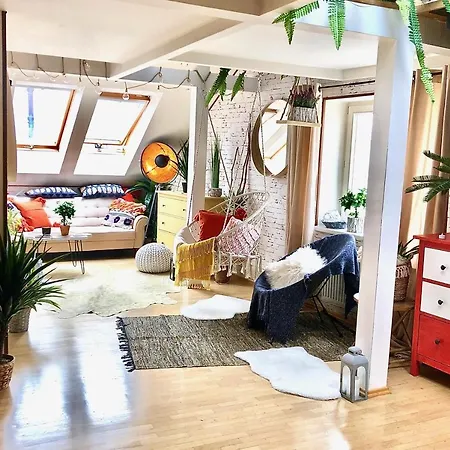 Апартаменты Duplex With Quite Terrace On Wenceslas Sq.