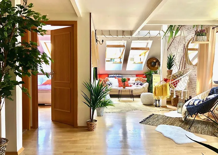 Апартаменты Duplex With Quite Terrace On Wenceslas Sq.